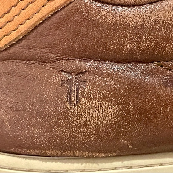 FRYE Mens 10 M Walker Low Lace Brown Sneakers Made in USA - Picture 9 of 9